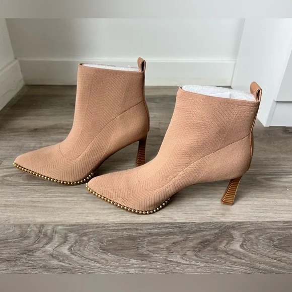 BCBGeneration Women's BEYA Fashion Pointed Toe Boot Tan, Gold Accent 10 - Picture 3 of 5